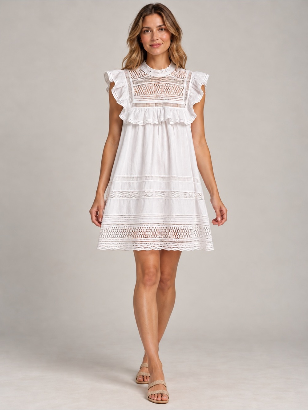 Sea New York White Dress Size 6